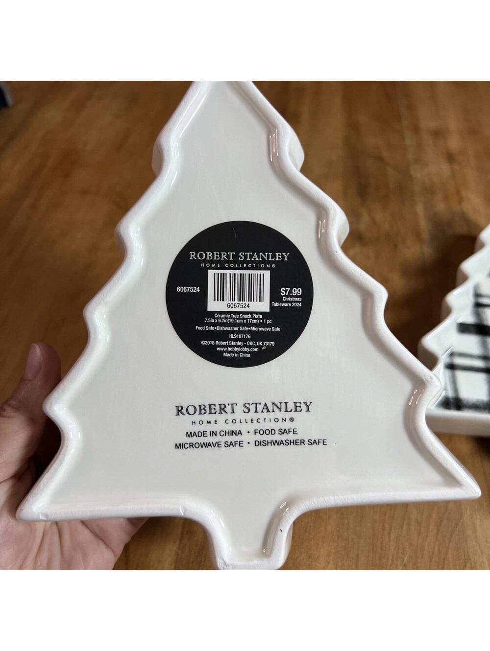 Tree Shape Snack Plate By Robert Stanley, Set Of 2 New - Picture 3 of 6